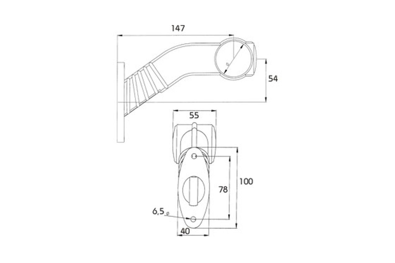 Variant LED slingrelygte komplet højre